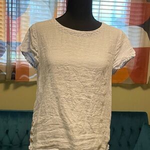 Cynthia Rowley White Short Sleeve Top